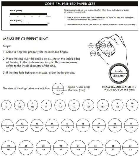 gucci ring größentabelle|gucci current ring size.